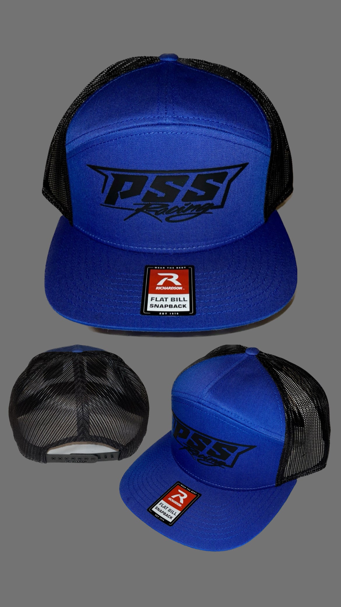 Black and Blue PSS Racing Hat