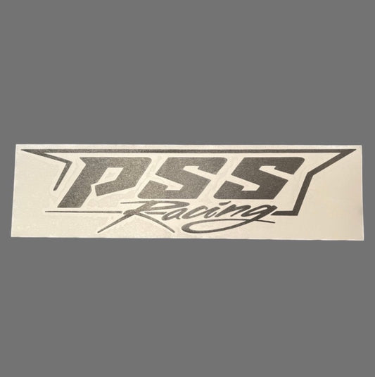 PSS Racing Sticker Black Reflective